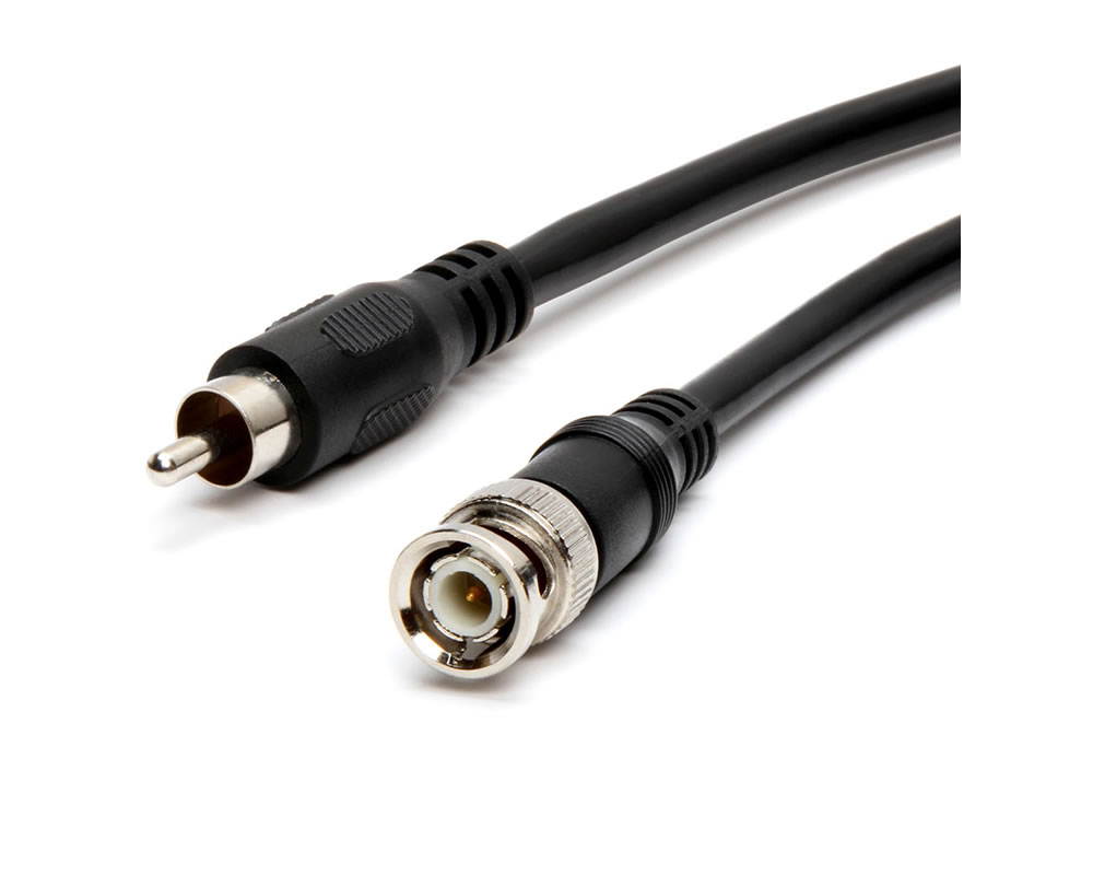 AYA 12Ft (12 Feet) BNC Male to RCA Male RG59U Coaxial Composite Video Cable 75ohm Cable 22AWG