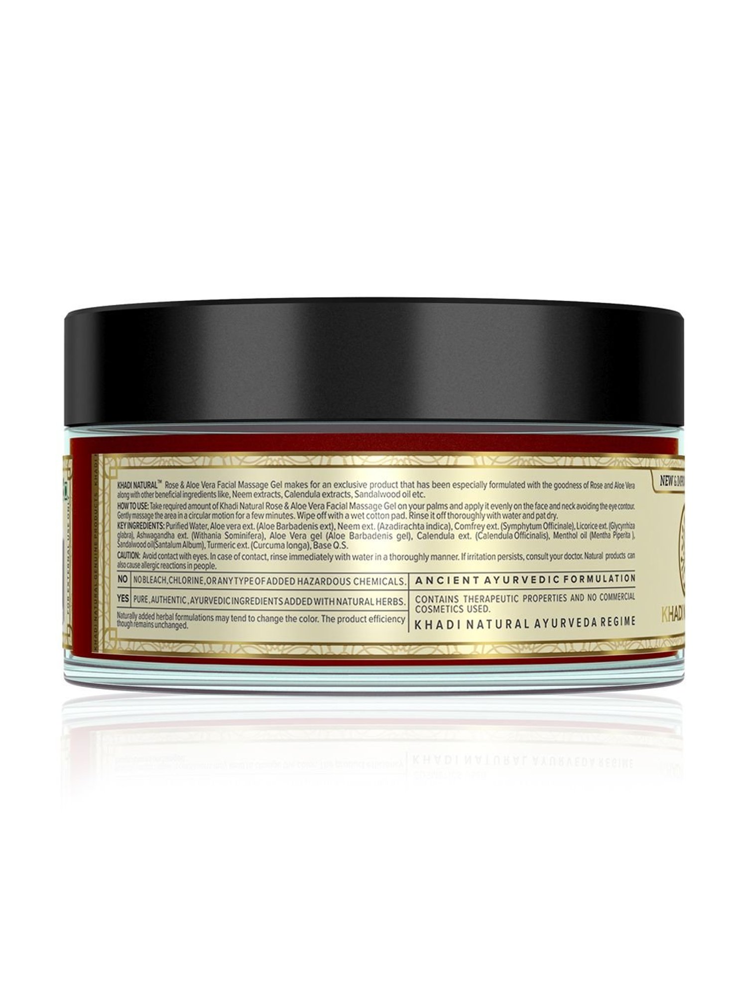 Khadi Natural Rose & Aloe Vera Facial Massage Gel - 100 gm