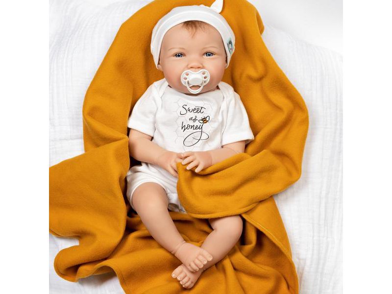 Paradise Galleries Realistic Toddler Doll - Sweet as Honey, 5-Piece Reborn Doll Gift Set with Magnetic Pacifier, 3+