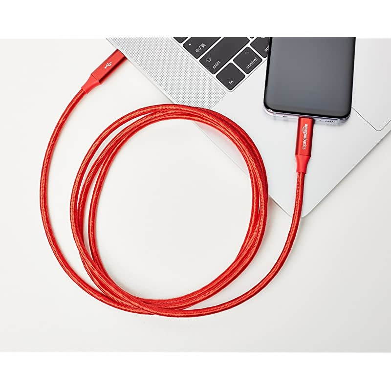 Double Braided Nylon USBC to USBC 31 Gen 1 Cable with Power Delivery 5 Gbps | 6 feet Red