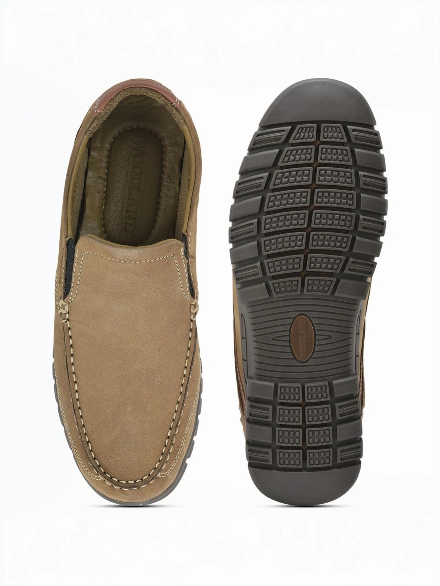 Woodland Men's Khaki Casual Loafers