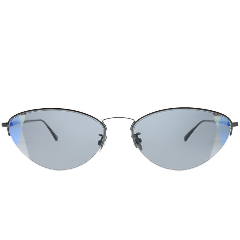 Bottega Veneta Fashion DNA BV 0245S 001 Womens Geometric Sunglasses Ruthenium 60mm