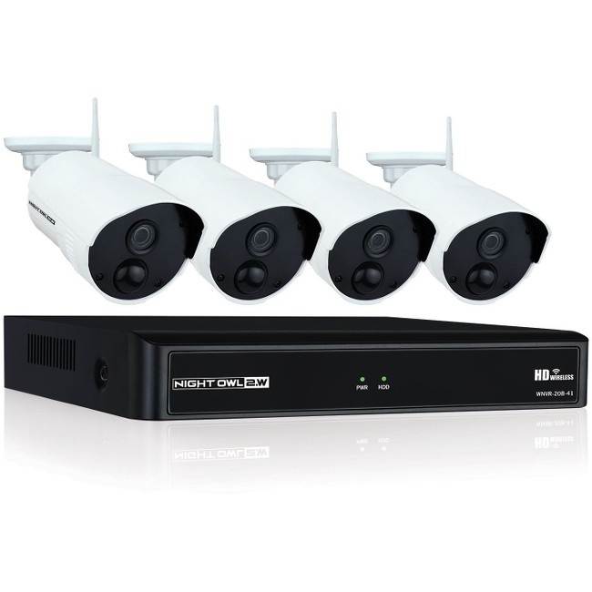 Night Owl WNVR201-44P Video Surveillance System - Network Video Recorder, Camera - 1080 Camera Resolution - HDMI