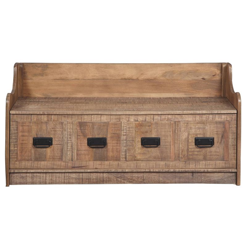 Garrettville Storage Bench Brown - Signature Design by Ashley