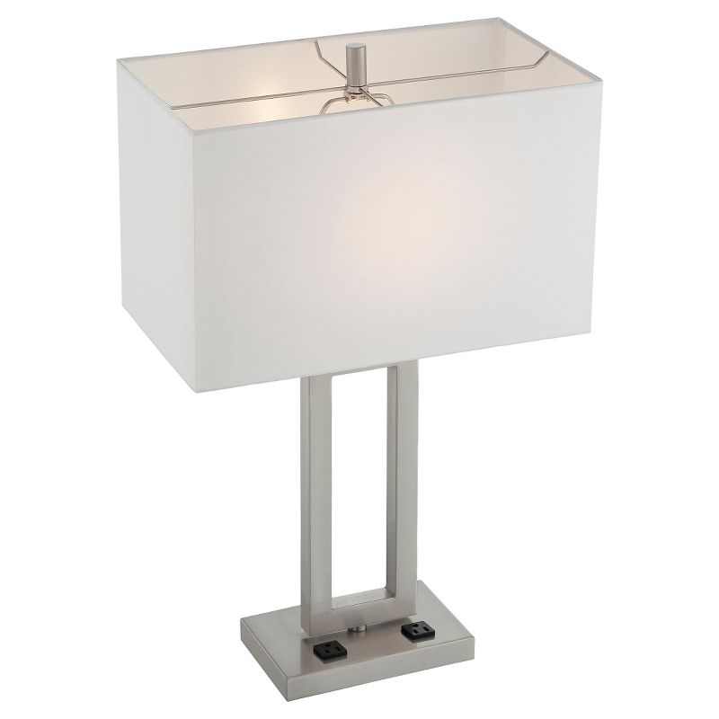 Fiadi 1 Light Table Lamp  - Steel/Off White