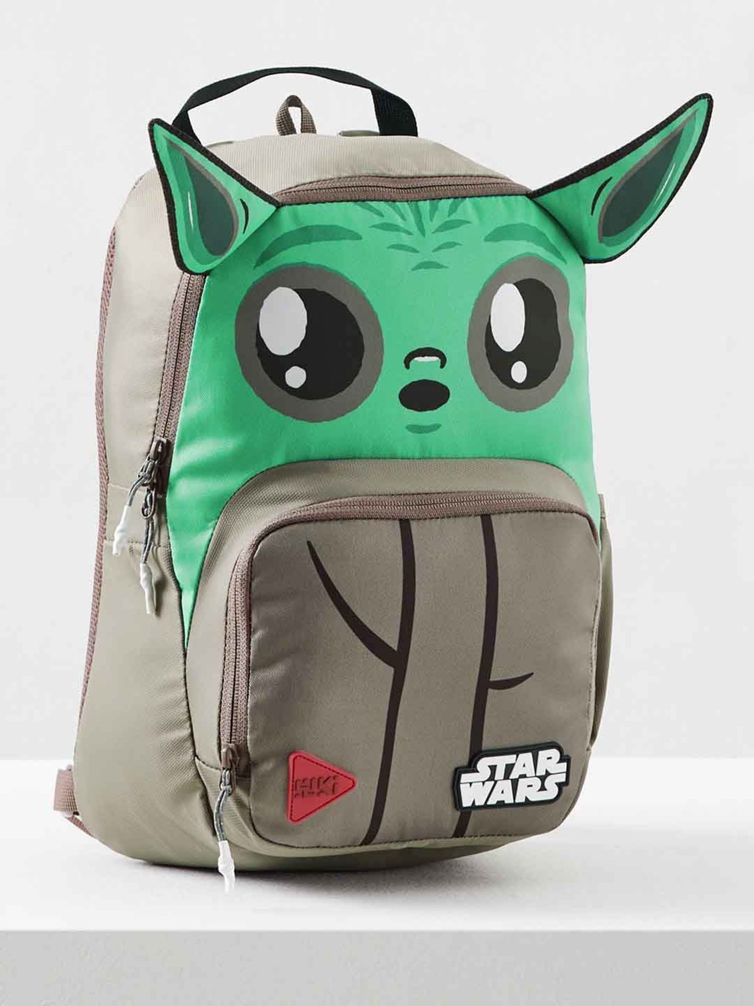 Wiki Back to School Champ 1 Beige & Green Polyester Printed Backpack - 11 Ltrs