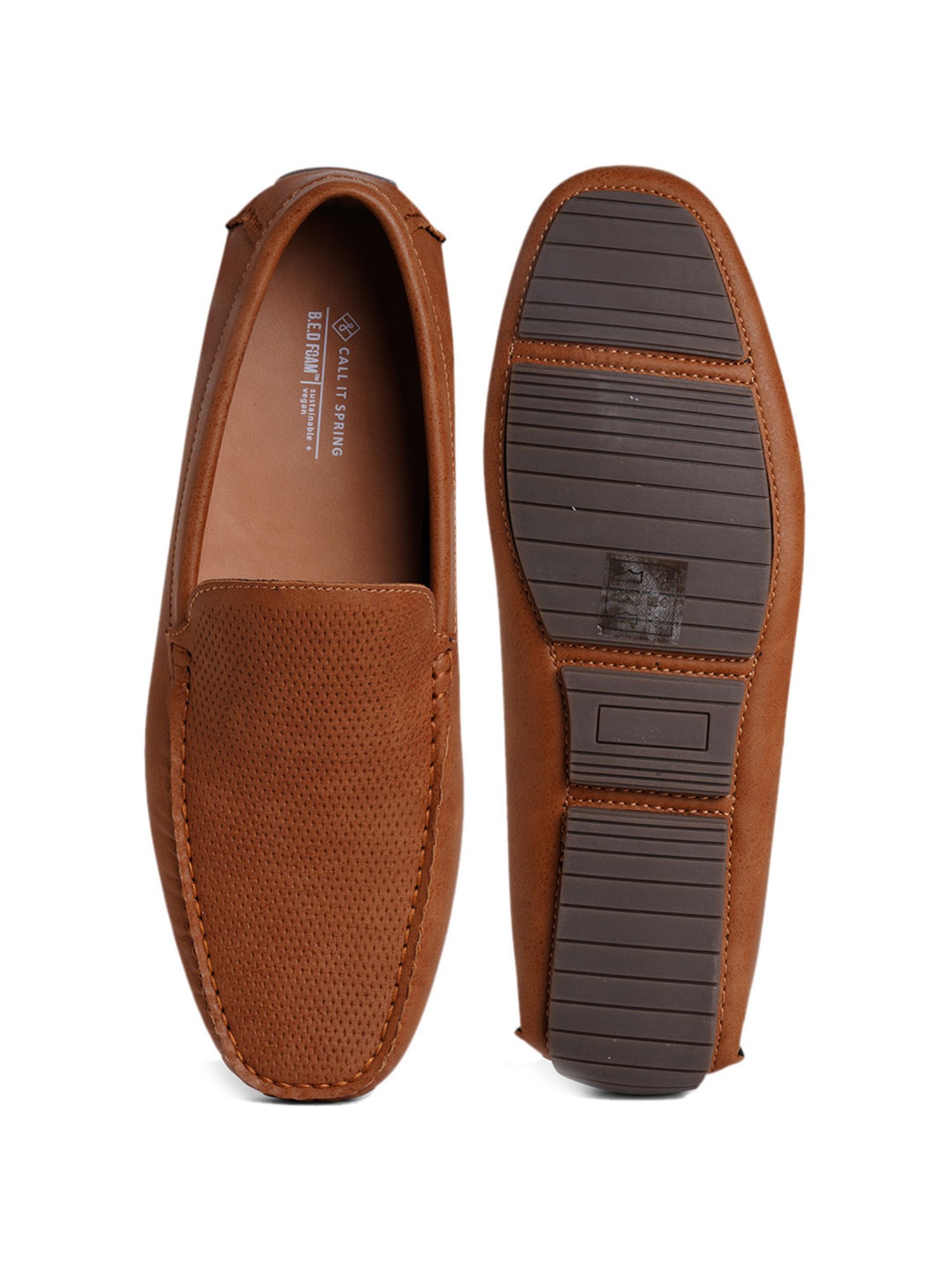 Call It Spring Men's Tan Casual Loafers
