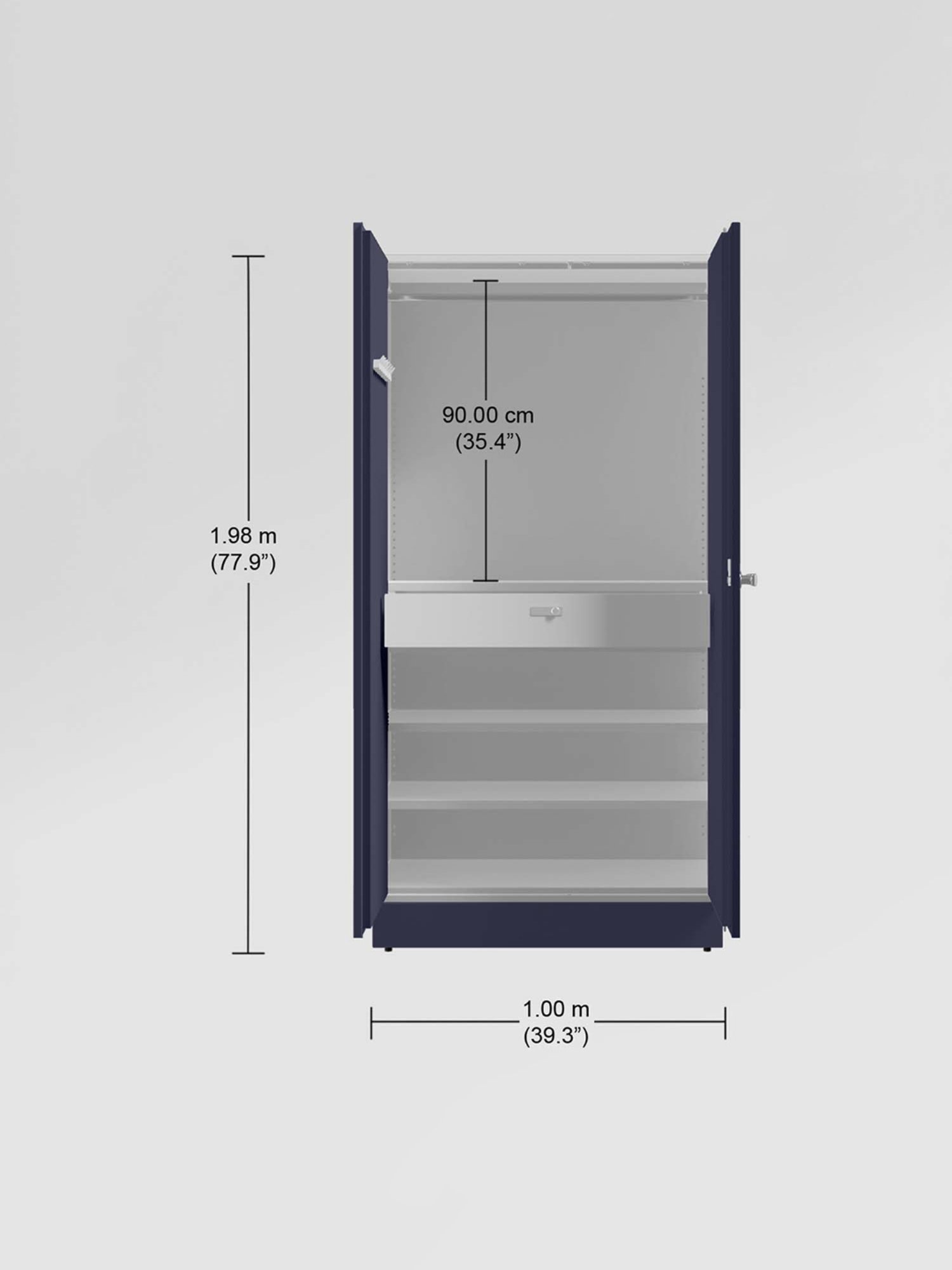 Home Basics 5 Dual Hook Chrome Plated Steel Over the Door Hanging Rack