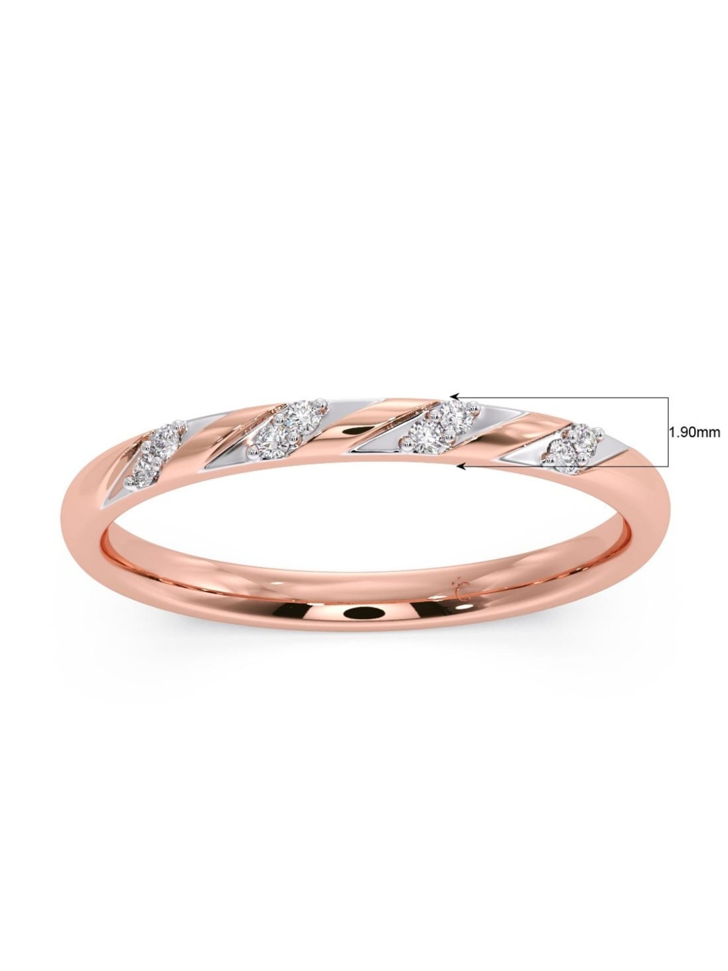 Candere by Kalyan Jewellers 18k Yellow Gold & Diamond Ring for Women