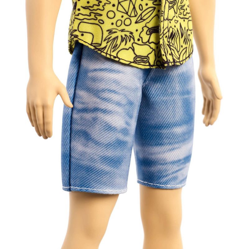 Barbie Fashionistas Ken Doll - Blue Tropical-Print Shirt
