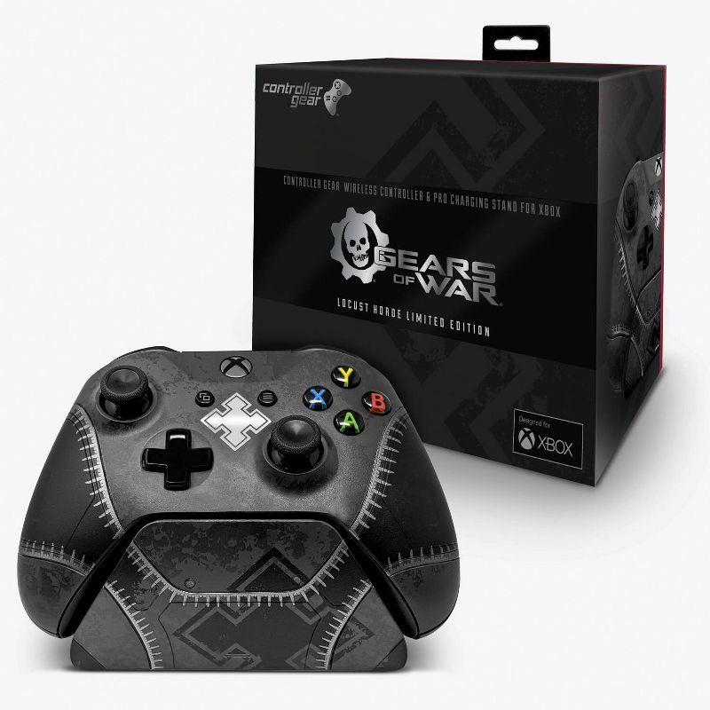 Gears of War Locust Horde Wireless Controller and Pro Charging Stand Bundle for Xbox One/Series X/S