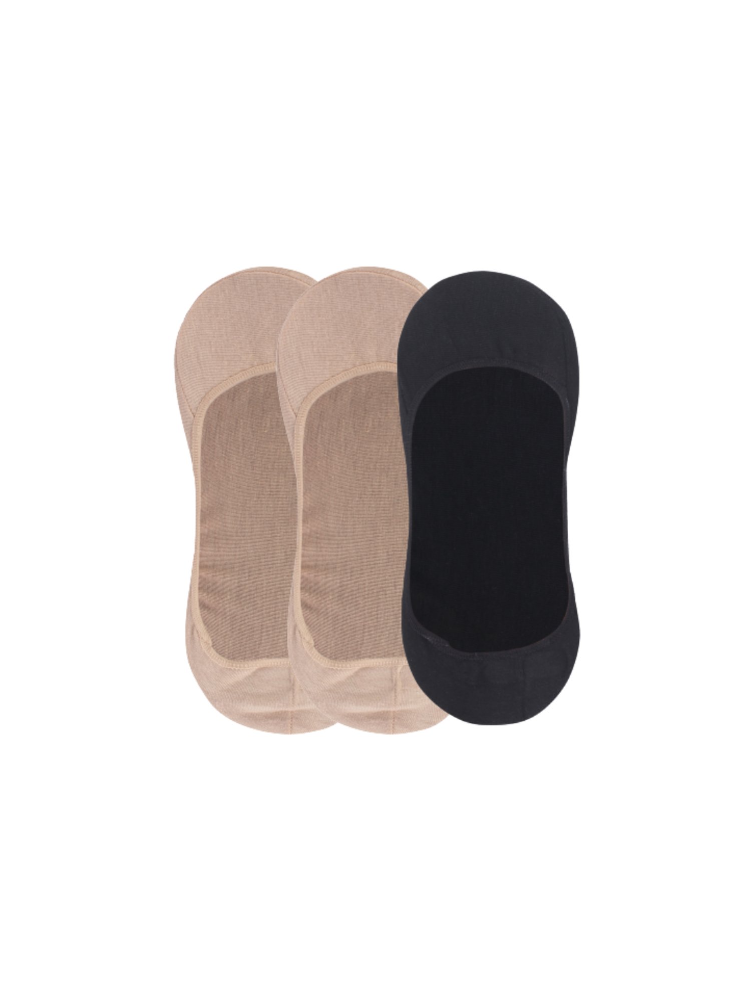 NEXT 2 SKIN Tan & Black Socks - Pack of 3