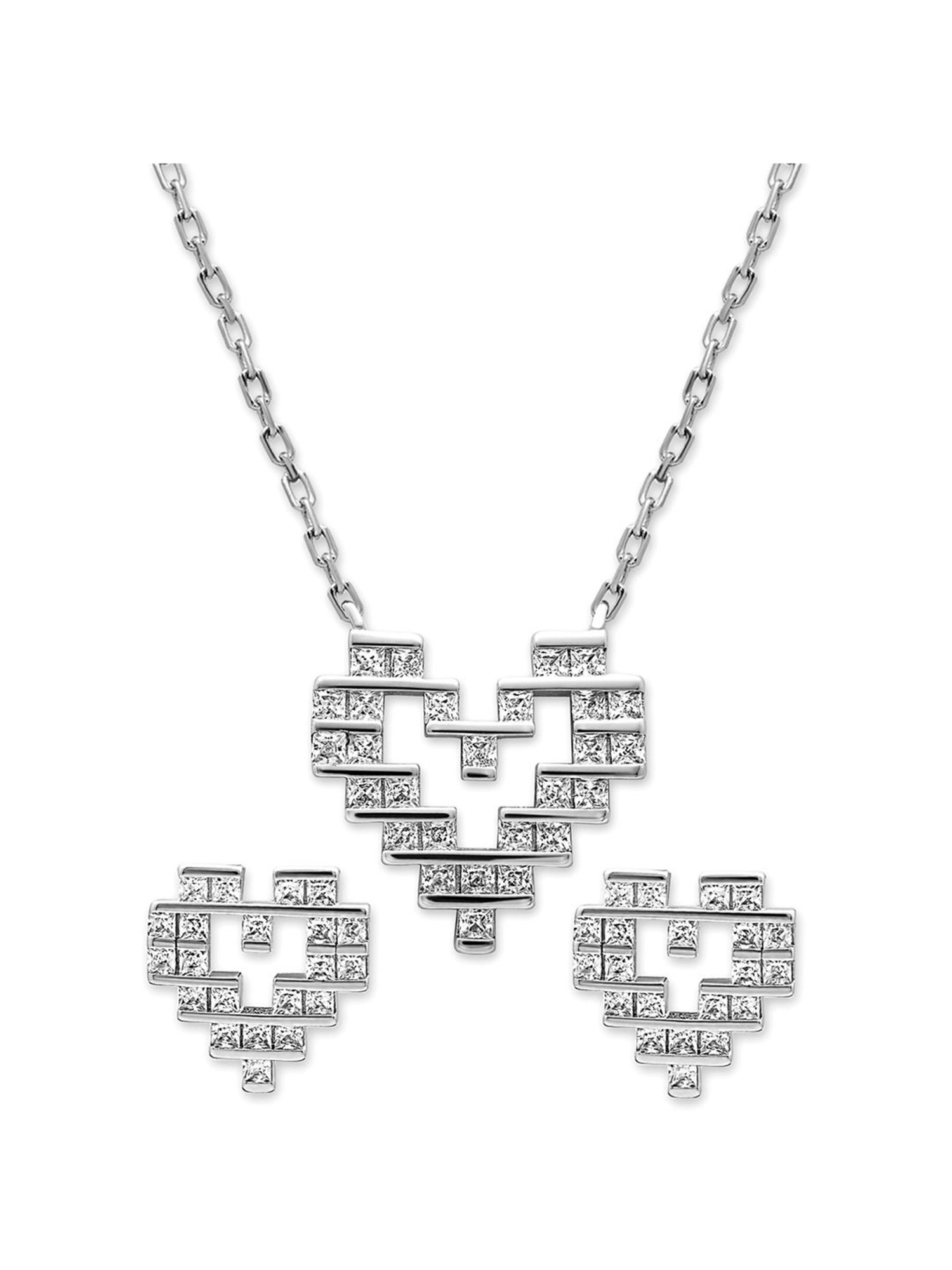 Zavya 92.5 Sterling Silver Pearlescent Elegance Pendant with Chain for Women