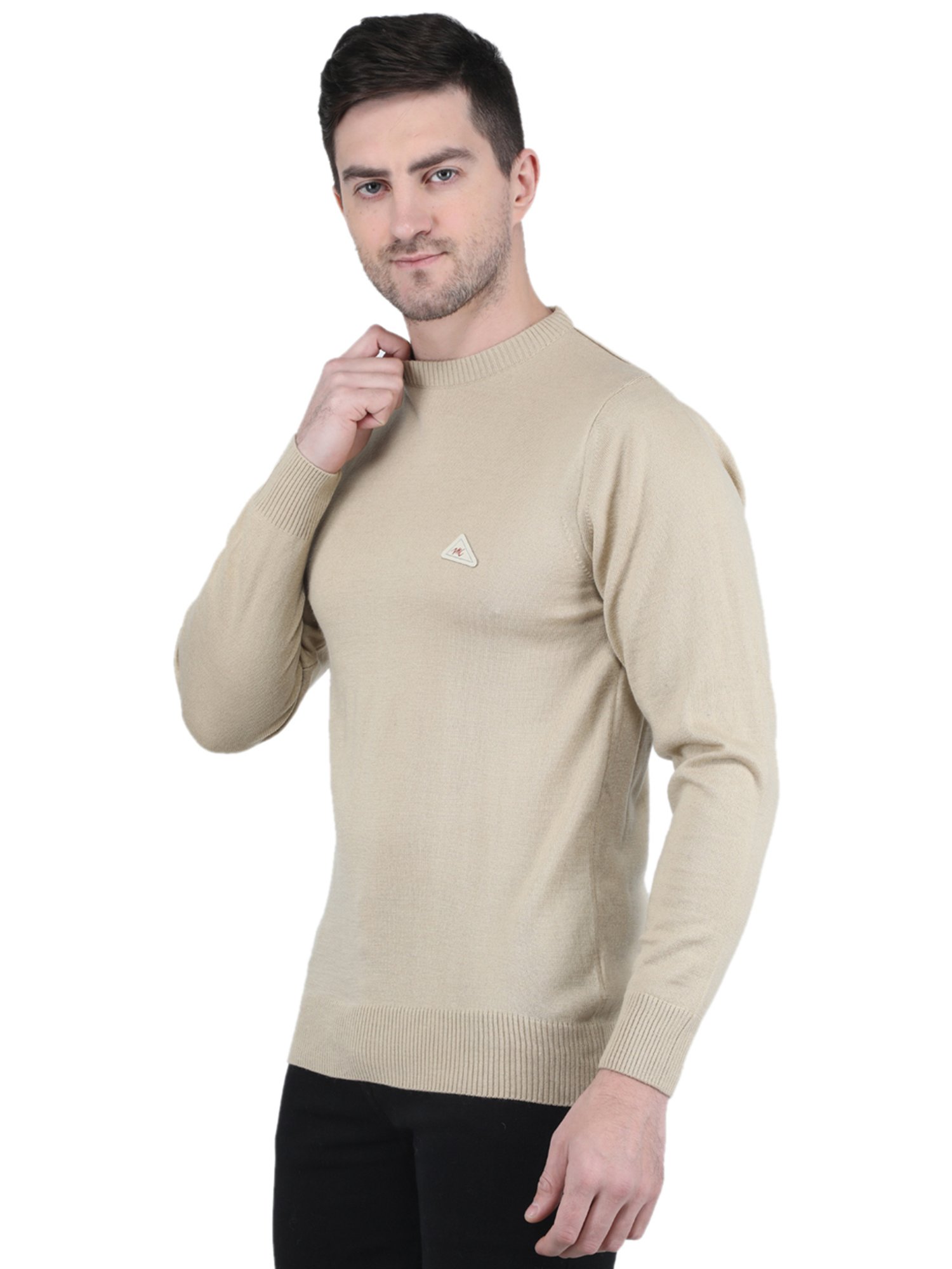 Monte Carlo Beige Regular Fit Sweater