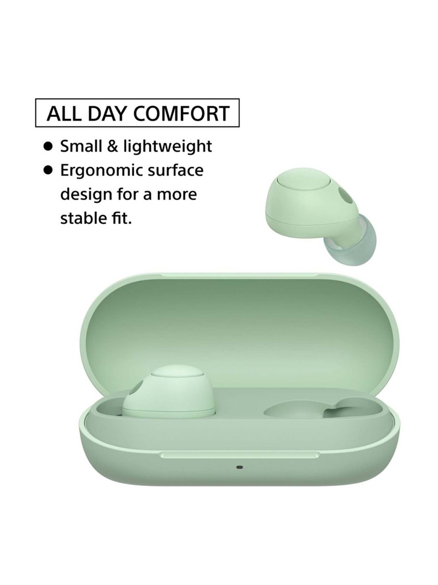 Sony WF-C700N In Ear BT Earbuds with IPX4 Ratings, Fast Pair (Sage Green, True Wireless)