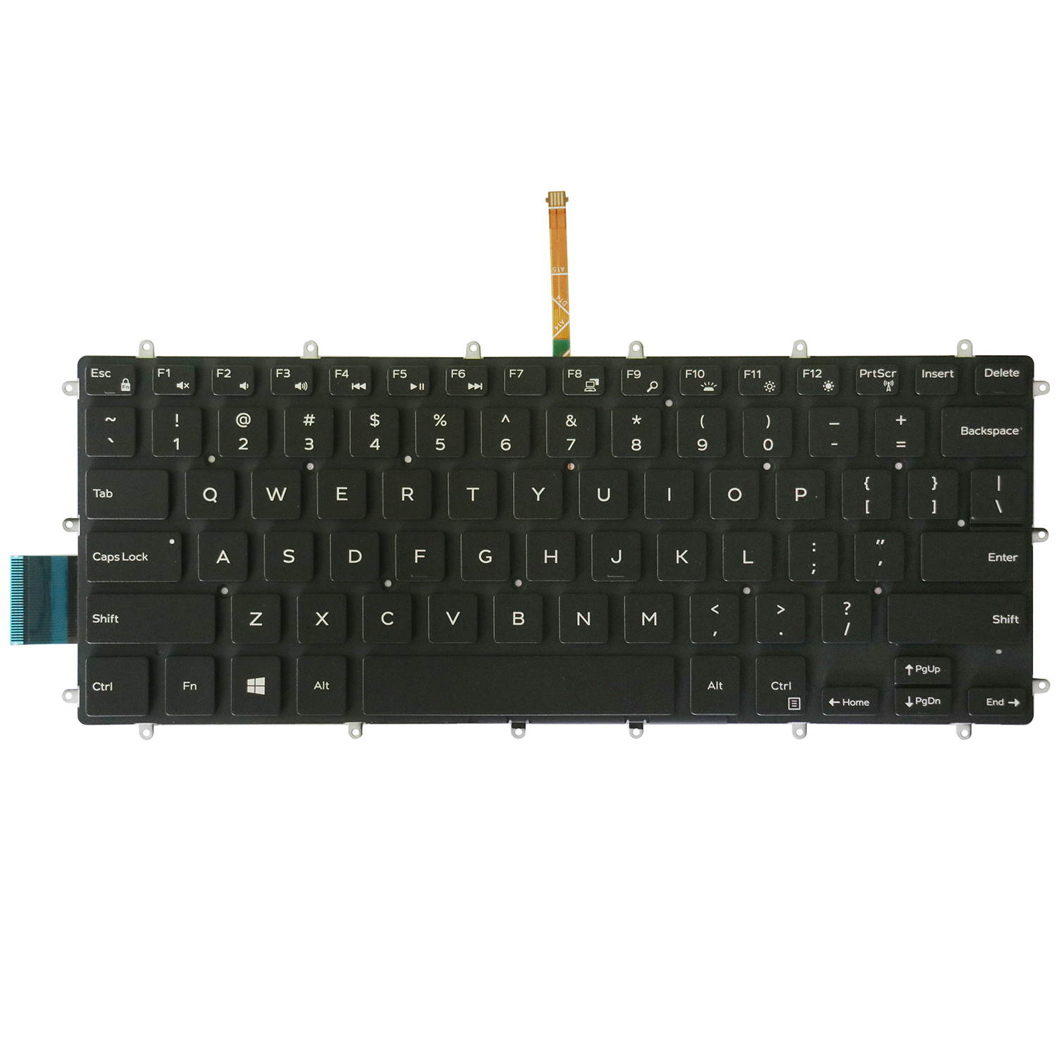 AUTENS Replacement US Keyboard for Dell Inspiron 5368 5378 5370 5379 5568 5578 5579 7368 7370 7373 7375 7378 7460 7466 7467 7560 7569 7570 7572 7573 7579 Laptop No Frame (Backlight)