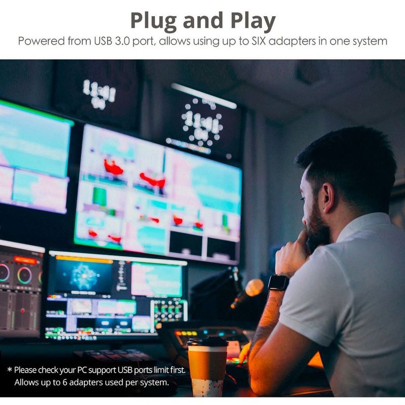 SIIG USB 3.0 to DVI / VGA Pro Adapter - 1080p @60Hz - Multiple Display Modes Supported - USB Bus Powered