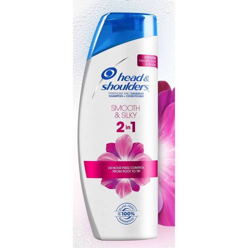 Head and Shoulders Smooth & Silky 2in1 Dandruff Shampoo and Conditioner - 12.8 fl oz