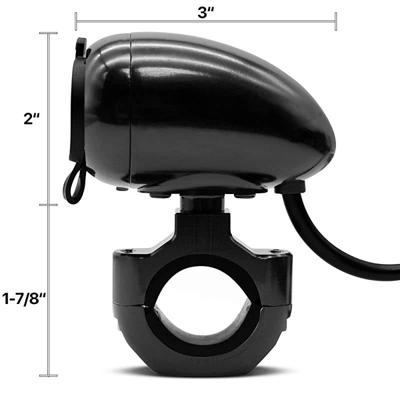 Waterproof SAE to USB Charger Adapter Kit Cable 21A Hidden LED Digital Voltmeter wPower Switch SAE Quick Disconnector 781 18 Motorcycle ATV UTV for Smart Phone GPS Tablet