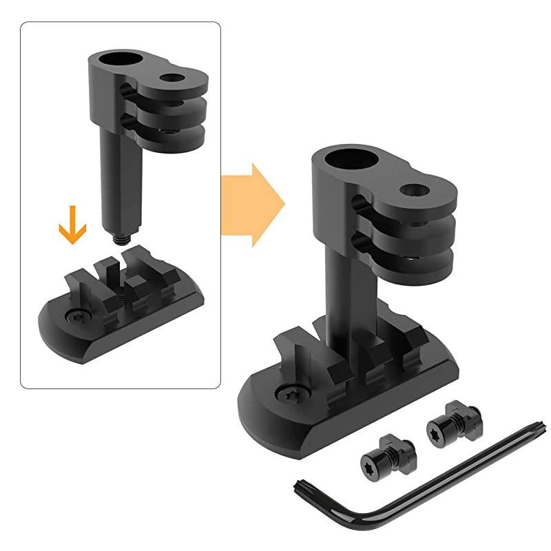 MLOK GoPro Mount 2 in 1 Side Gun Rail Mount for GoPro and Mlok Picatinny Rail 90 Degree Camera Mount for Mlok System