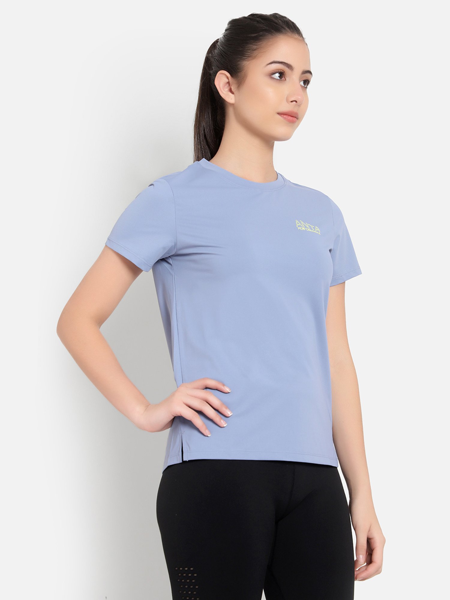 Anta Blue Regular Fit Sports T-Shirt