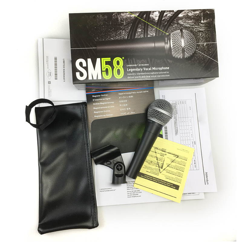 New Packing Professional Live Vocals SM58LC SM 58 Dynamic Wired Microphone Legendary 58LC Handheld Mic For Studio Stage Karaoke