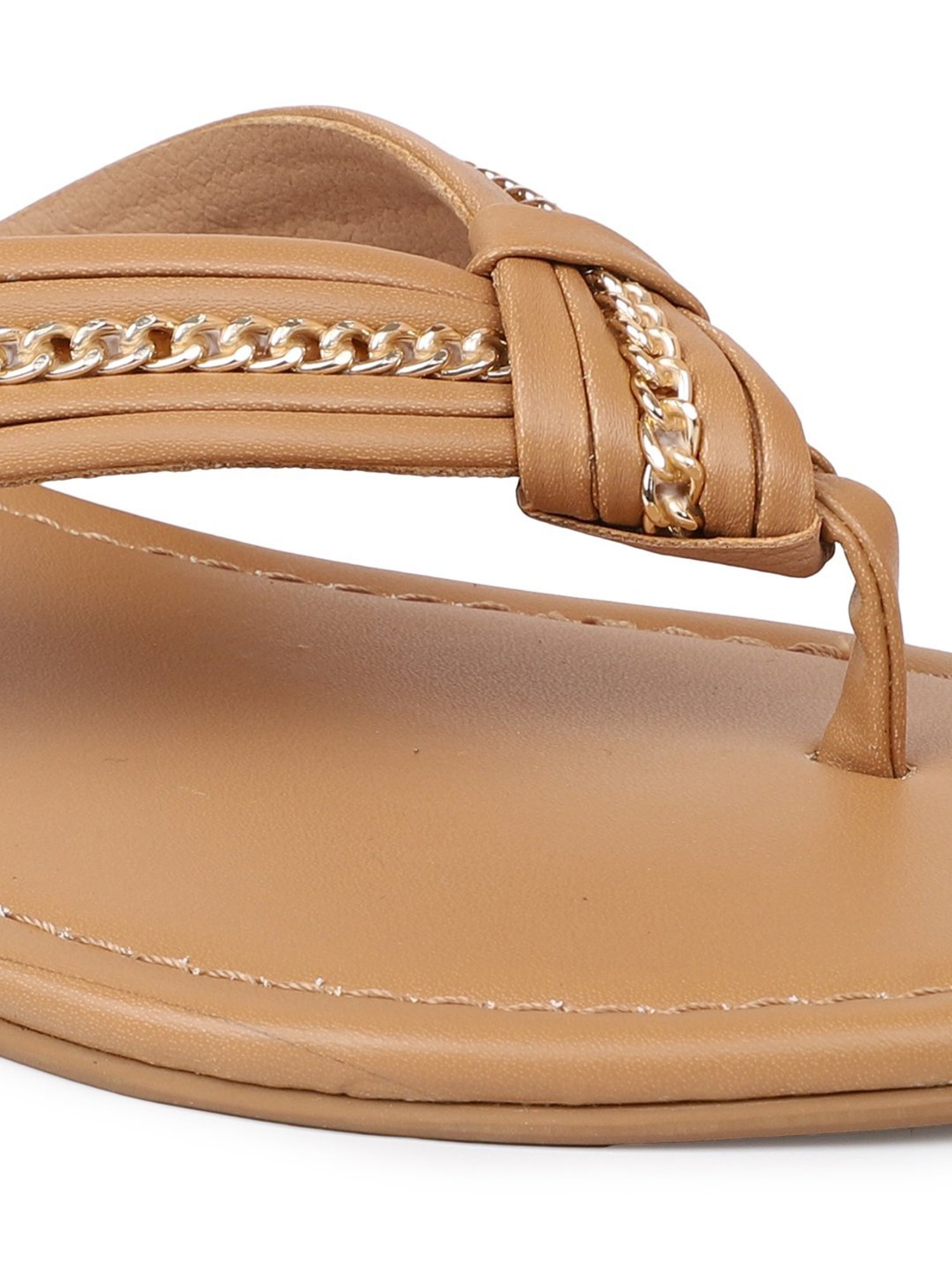 Inc.5 Women's Beige Thong Sandals