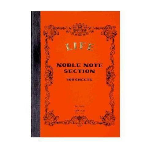 Life Noble Notes Bound On Side Stitched Notebooks: 5 in x 7 in. (Orange Cover, Gridded Pages)