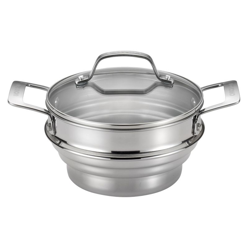 Circulon Genesis Universal Stainless Steel Steamer with Lid - Silver