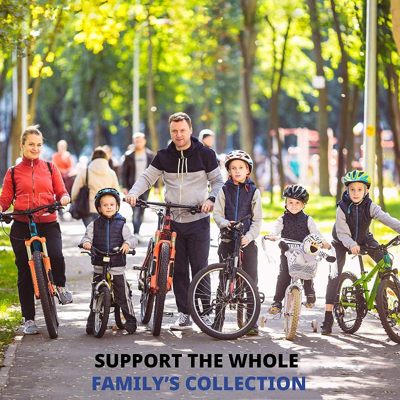 RaxGo Garage Bike Rack, Wall mounted Bicycle Storage Hanger, 6 Adjustable Hooks Universal for Indoor & Home Use