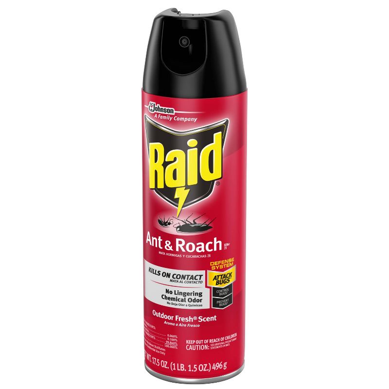Raid Outdoor Fresh Ant & Roach Killer Spray 26 - 17.5oz/1ct