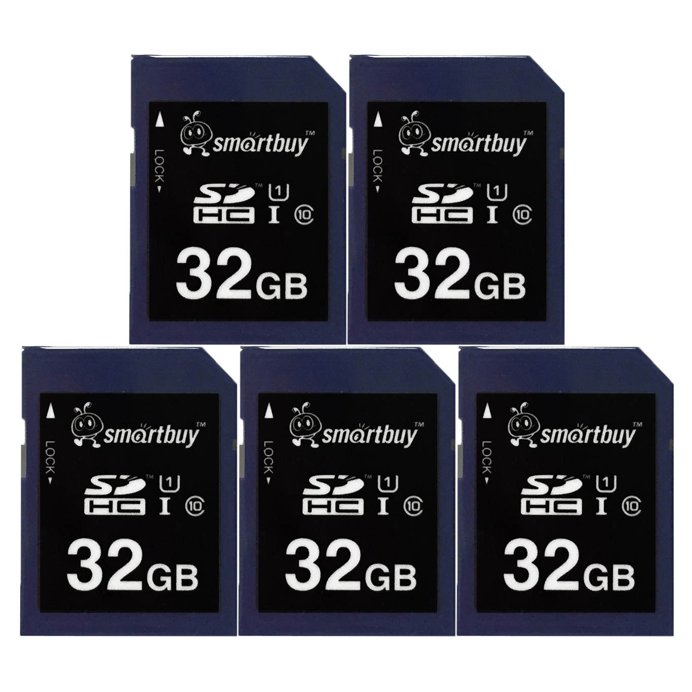Smartbuy SDHC Class 10 Flash Memory Card SD HC C10 Ultra U1 UHS-I HD Fast Speed for Camera (32GB - 1 Pack)