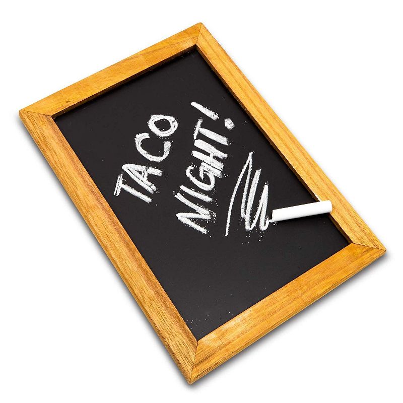 22" x 32" Cates Barn Door Wood Framed Chalkboard Rustic Brown - Kate and Laurel