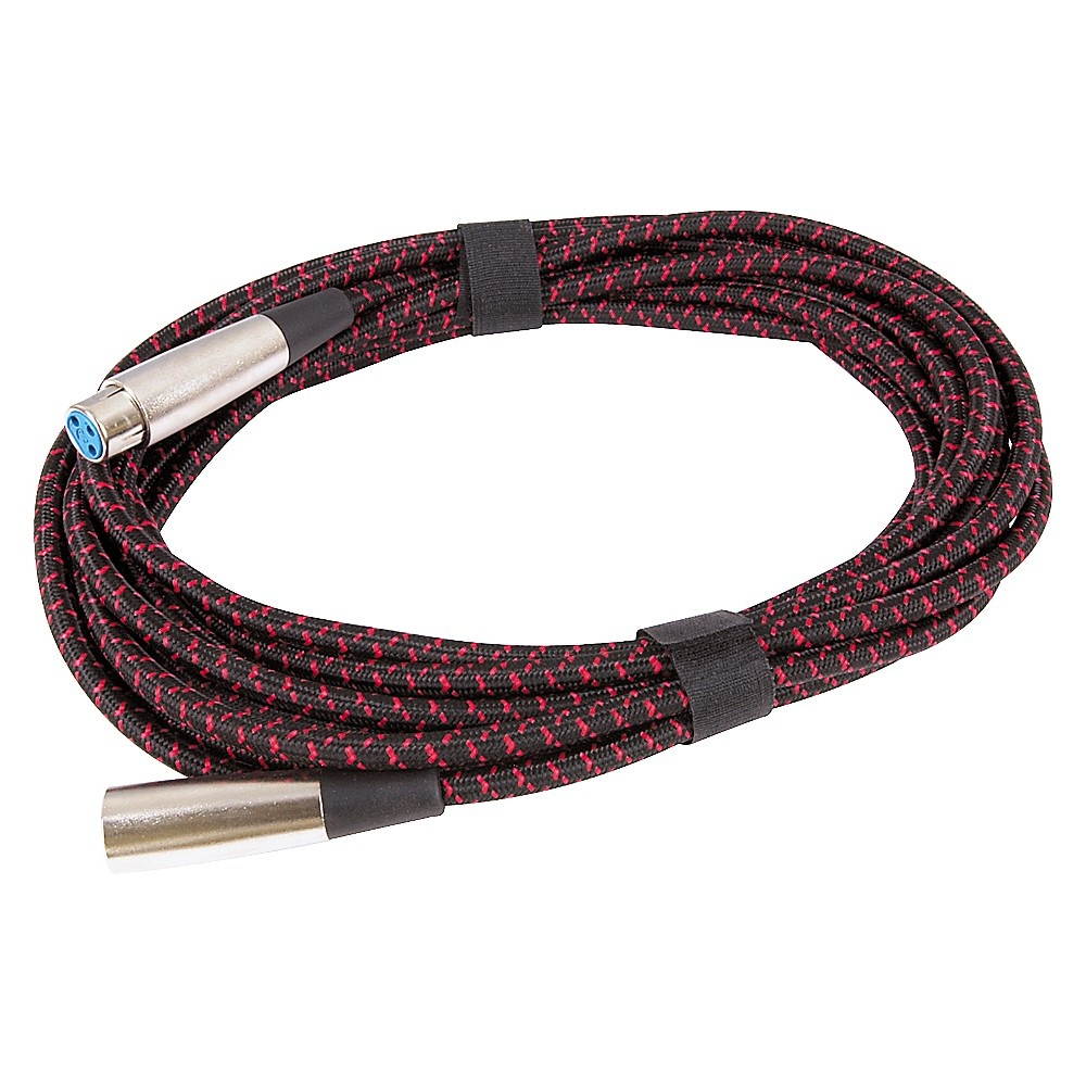 Musician's Gear Tweed Lo-Z Woven XLR Mic Cable Gray 20 ft.