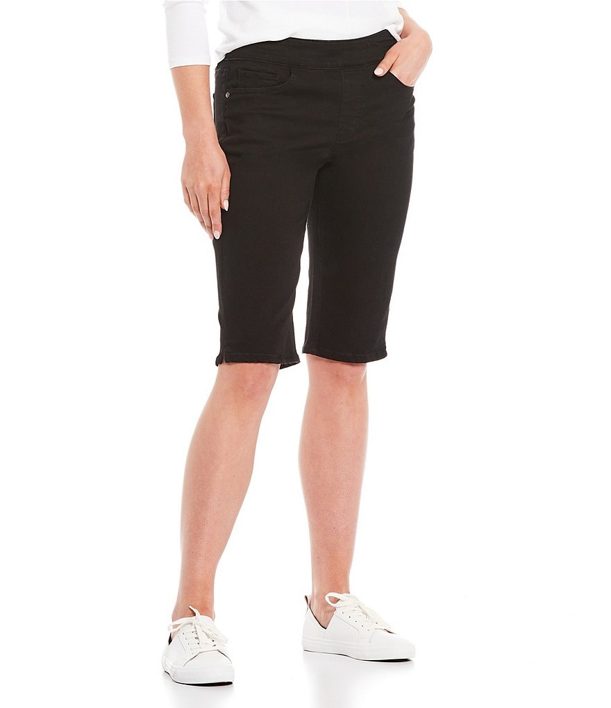 Allison Daley Petite Size True Navy Pull On Bermuda Shorts