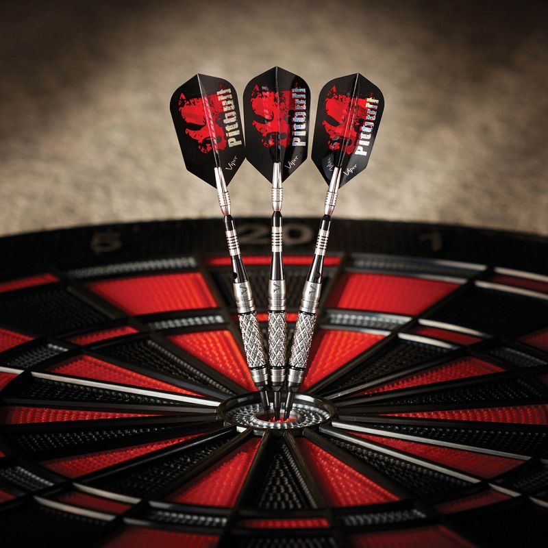 Viper Pitbull 90% Tungsten 18 Gram Diamond Cut Barrel Soft Tip Darts w/ Case