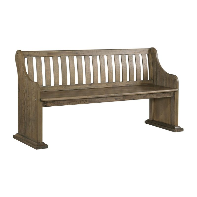 Stanford Pew Bench Gray - Picket House Furnishings