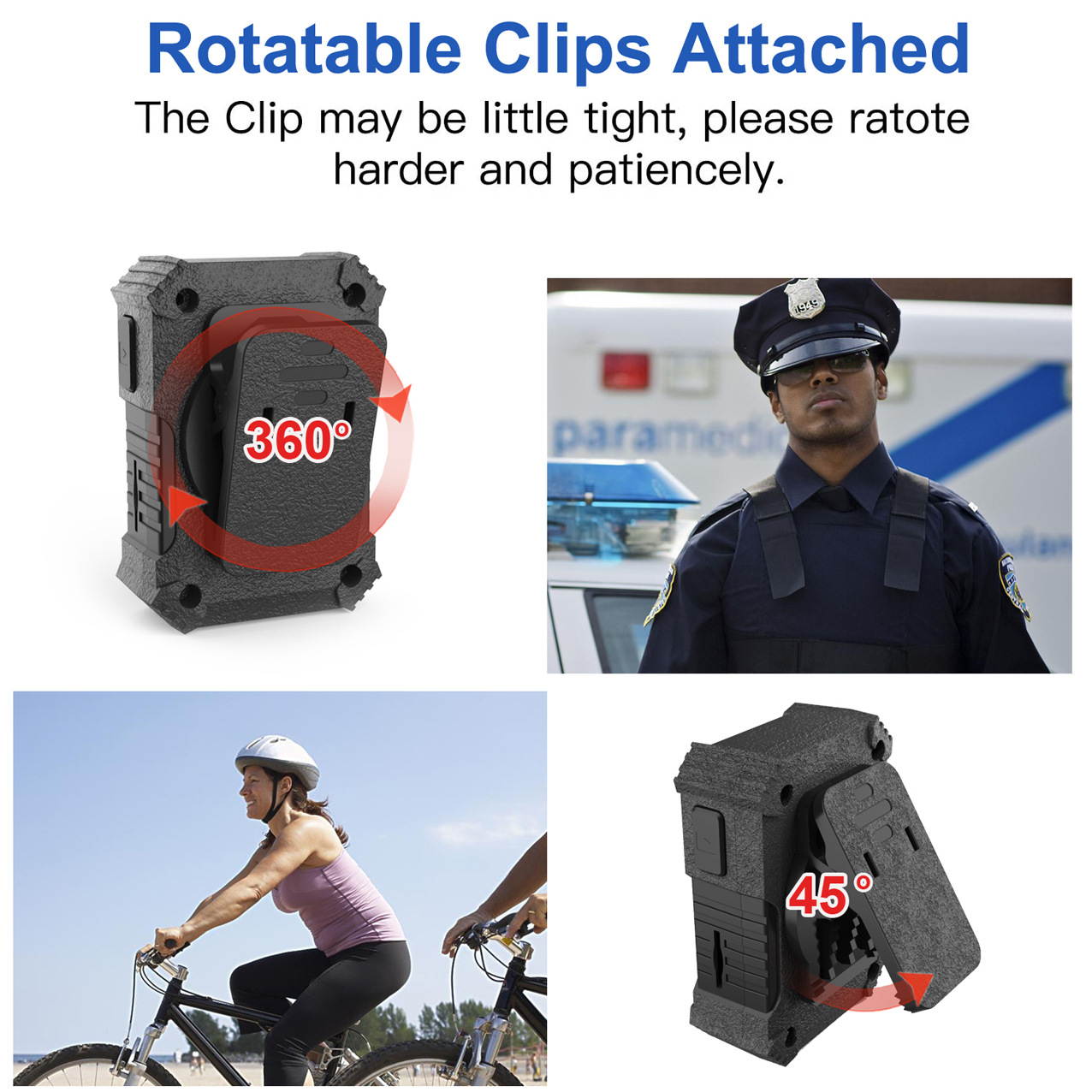 Mini Body Camera Full HD 1080P Body Mounted Camera Small Portable Night Vision Police Body camera