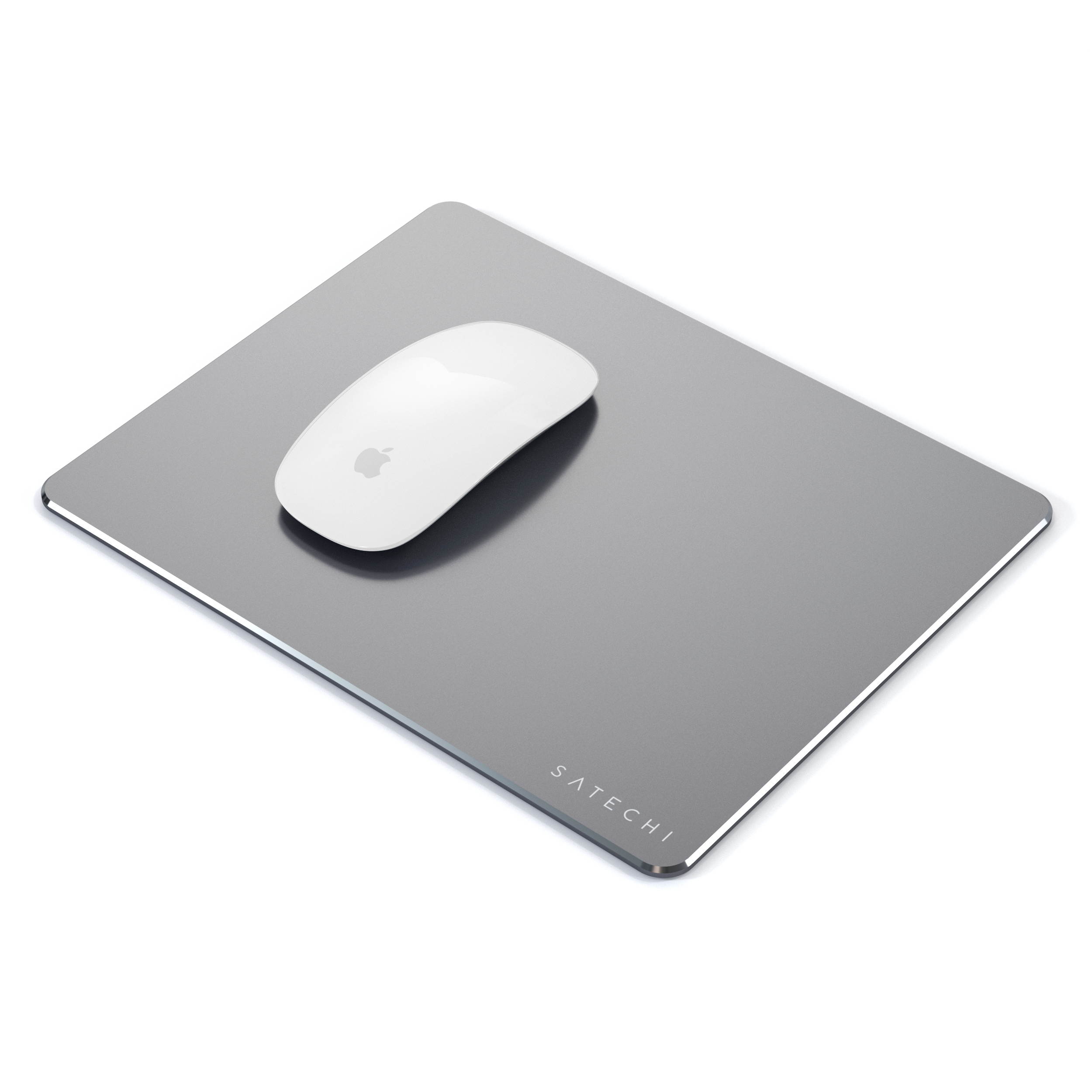 Satechi Aluminum Mouse Pad with Non-Slip Rubber Base - Compatible with Computers, Laptops and Desktops