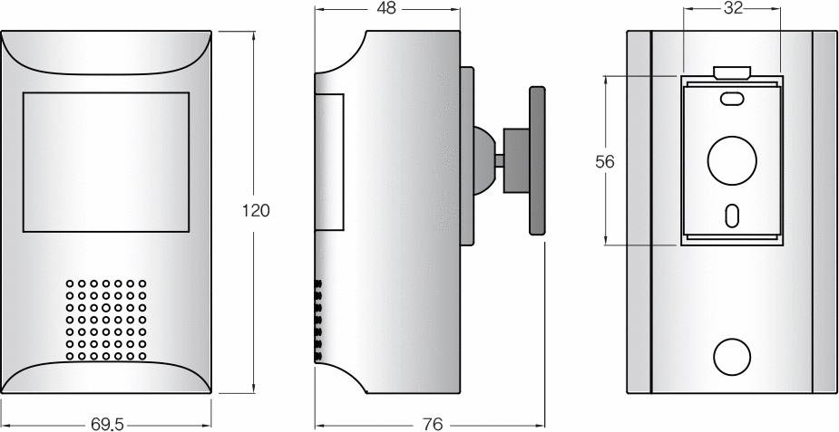 HD 1080P PIR Style Motion Detector Covert Hidden IP/Network Surveillance Spy Camera 3.7mm lens PoE Onvif 48x940nm(Invisible IR Glow) Leds Night-vision Support Mobile View P2P, Audio
