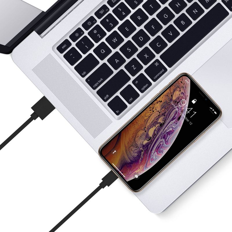 Just Wireless 3ft TPU Lightning to USB-A Cable - Black