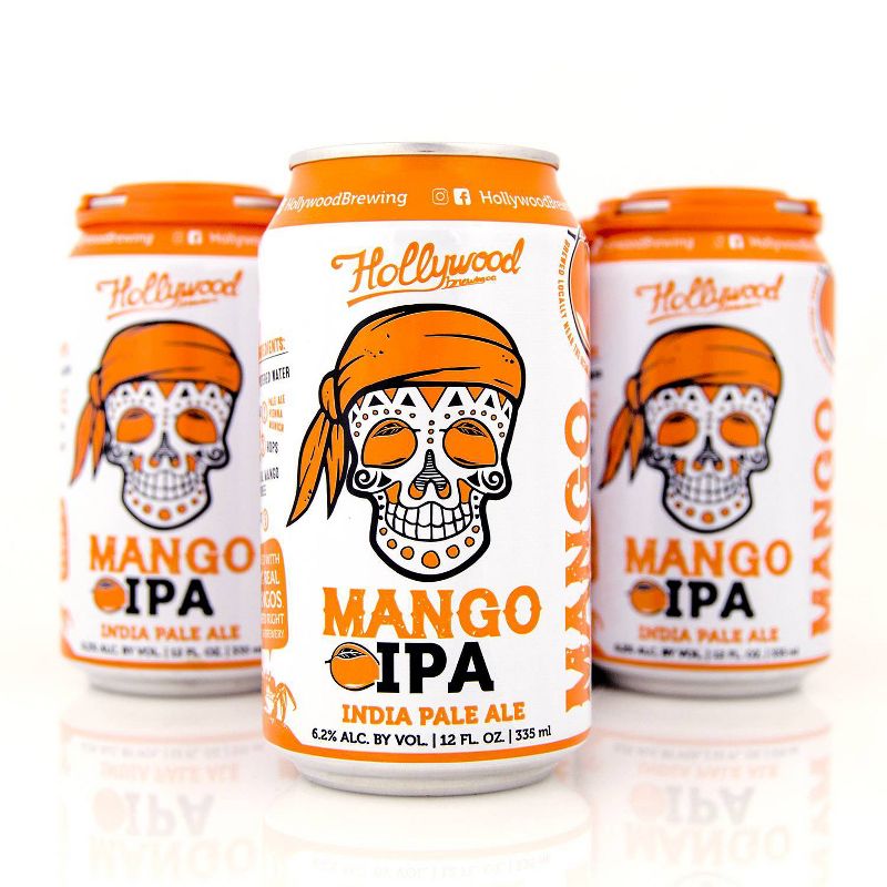 Hollywood Mango IPA Beer - 6pk/12 fl oz Cans
