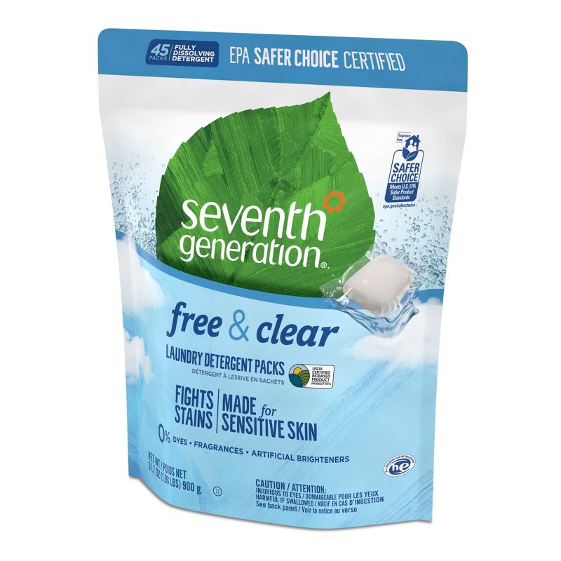Seventh Generation Laundry Packs Free & Clear - 45ct