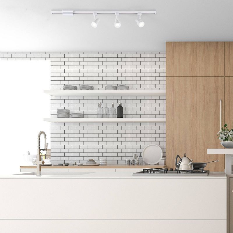 6.5" LED Step Linear Track Ceiling Light White - Cresswell Lighting