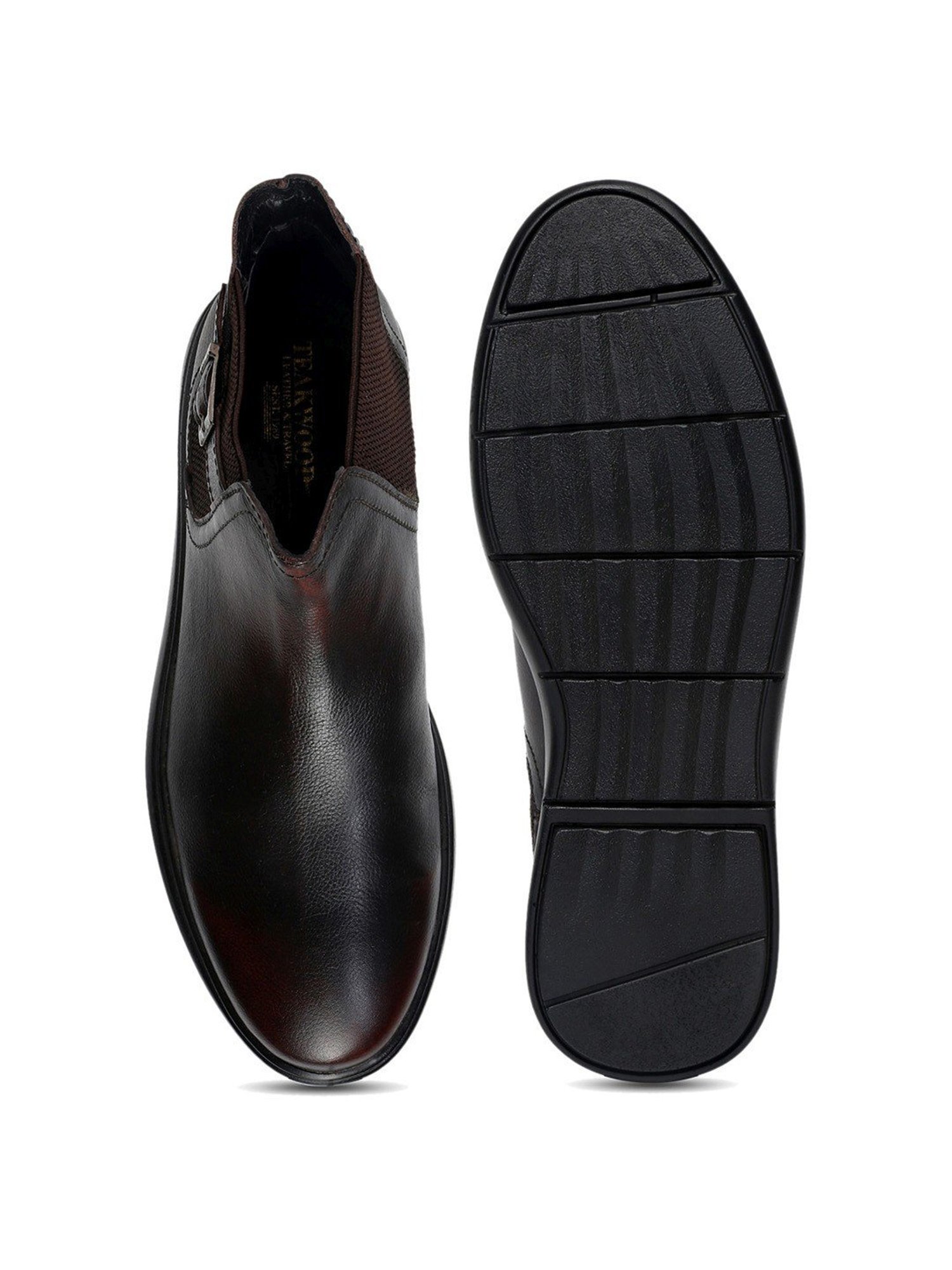 Teakwood Leathers Men's Brown Chelsea Boots