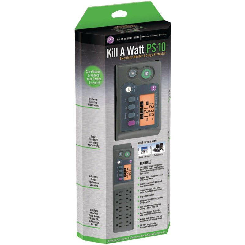 P3 P4330 Kill A Watt Ps 10 Surge Protector