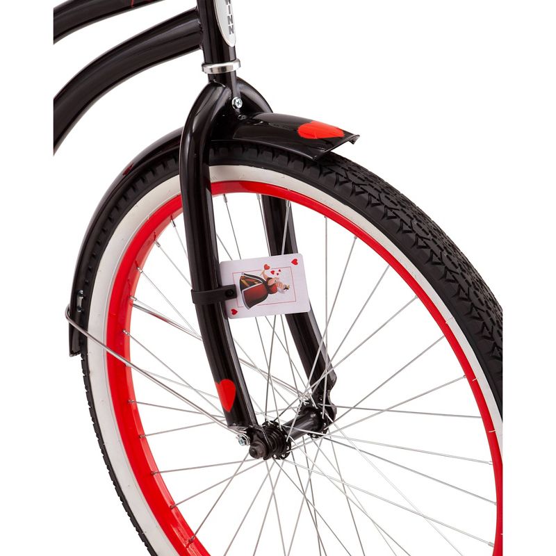 Disney Women's Queen of Hearts 26" Cruiser Bike - Red/Black