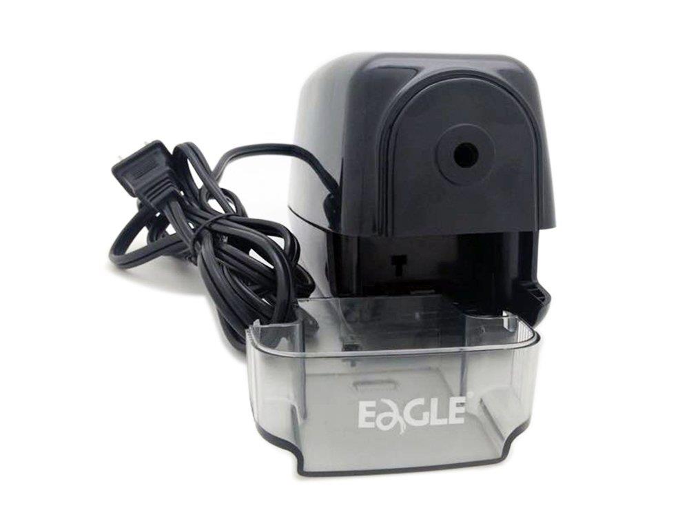 Eagle Electric Pencil Sharpener - Heavy Duty Helical Blade- Medium Use Motor with Overheat Protection - Perfect for Regular Pencils - Best for School, Home, and Office Use