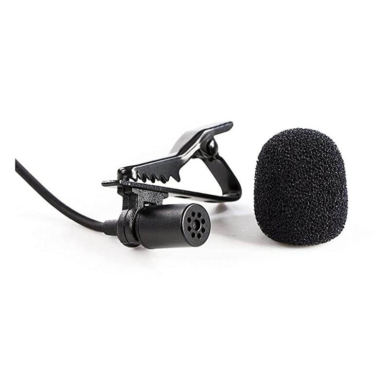 LavMicro BroadcastQuality Lavalier Omnidirectional Microphone with 35mm TRSTRRS Combo Connector amp 63mm Adapter for Smartphones DSLR Cameras Camcorders amp Recorders