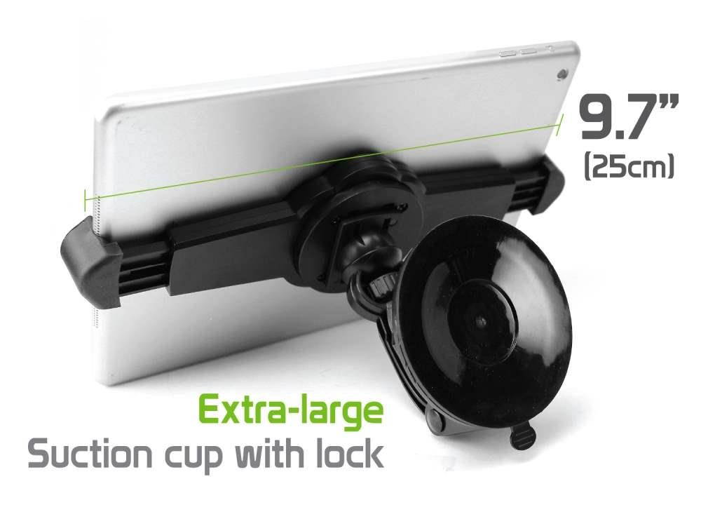 Cellet Car Windshield Mount Holder w/ Extra Large Suction Cup for Tablets